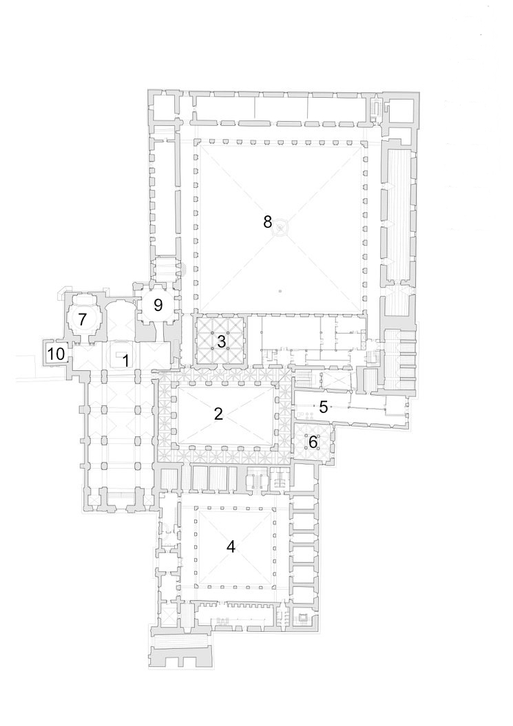 Plano del monasterio de Sobrado